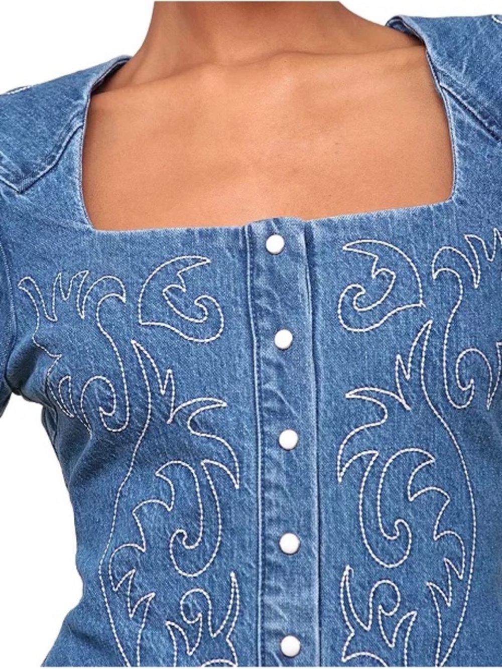 Avec les Filles western denim dress - Picture 3 of 12